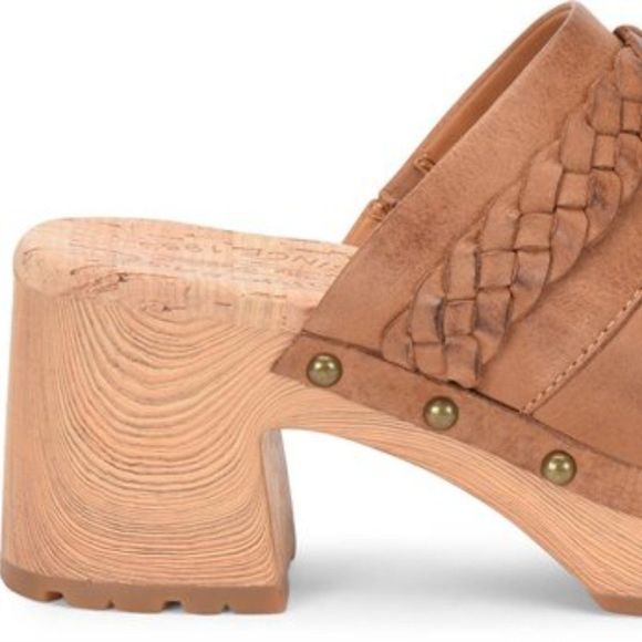 (1520) KORK-EASE Tilly Light Brown Terra Wedge Heel Clog Size 11 M - Picture 9 of 9